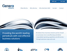Tablet Screenshot of generasolutions.com